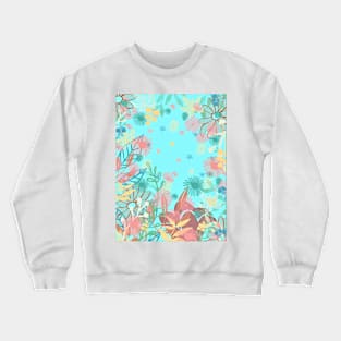 Aqua Garden Crewneck Sweatshirt